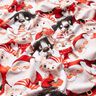 French Terry Animals in Christmas costumes Digital Print – white/chili,  thumbnail number 2