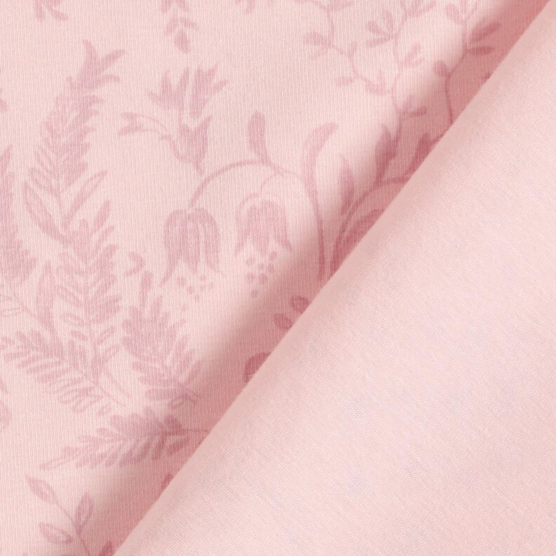 Delicate flowers cotton jersey – light pink/dusky pink,  image number 4