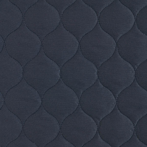 Quilted Fabric Circle Print – navy blue,  image number 1