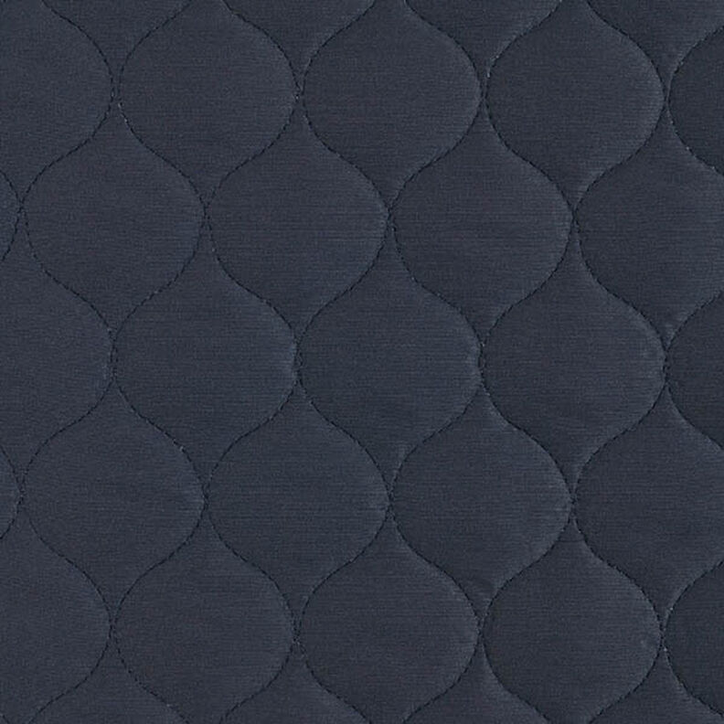 Quilted Fabric Circle Print – navy blue,  image number 1