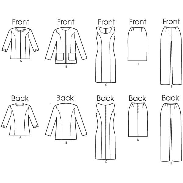 Jacket/Dress/Skirt/Pants, Butterick 5719 | 8 - 16,  image number 10