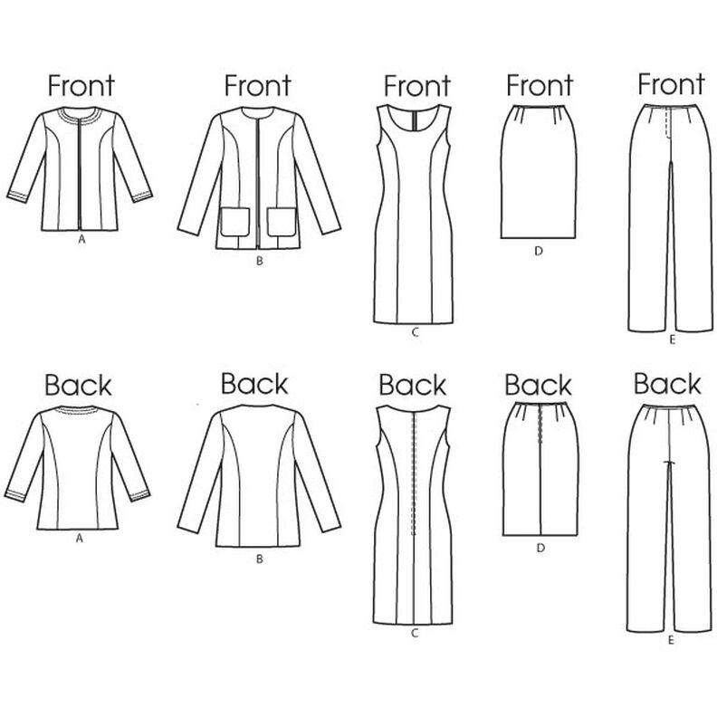 Jacket/Dress/Skirt/Pants, Butterick 5719 | 8 - 16,  image number 10