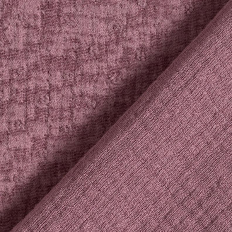 Double Gauze/Muslin dobby – pale berry,  image number 4