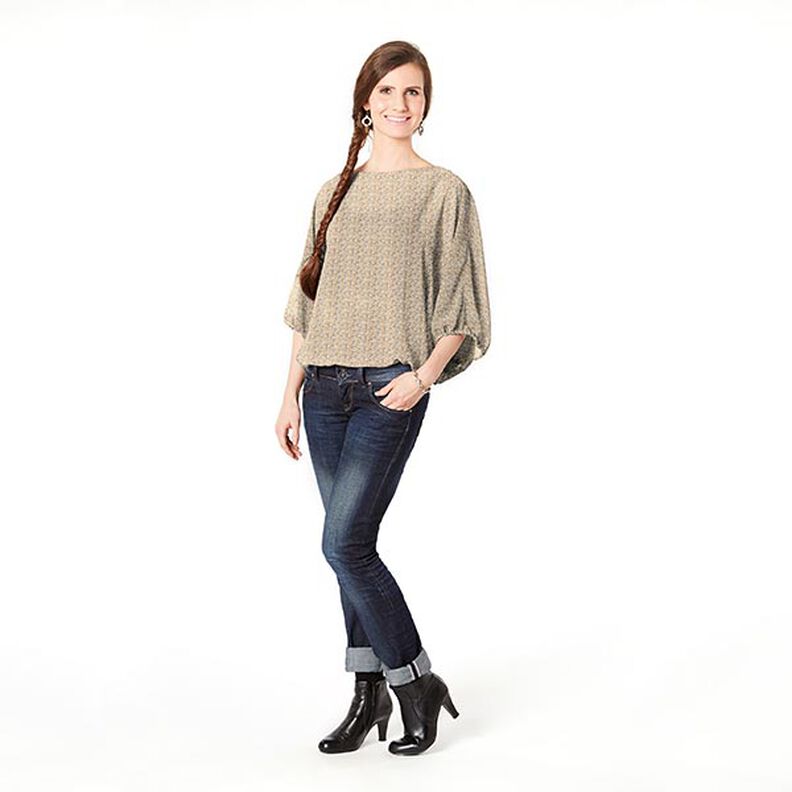 Chiffon Satin & Shiny Stripes Rice Branches – offwhite,  image number 6