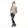 Chiffon Satin & Shiny Stripes Rice Branches – offwhite,  thumbnail number 6