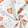 Cotton Poplin Teddy bears on a check pattern Digital Print – white/reed,  thumbnail number 3