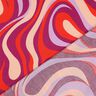 Sateen retro waves| Poppy Fabrics – purple/orange,  thumbnail number 4