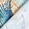Cotton Jersey palm leaf thicket | Glitzerpüppi – white/eucalyptus,  thumbnail number 4