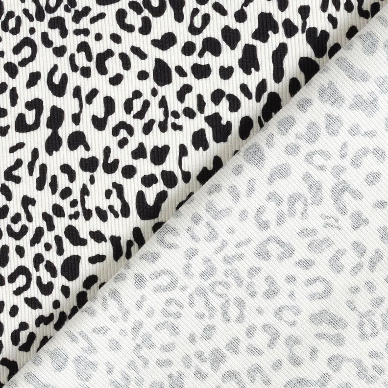 Ribbed Jersey Leopard Print – offwhite,  image number 4