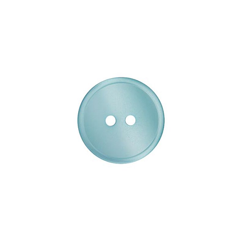 2-Hole Polyester Button  – turquoise,  image number 1