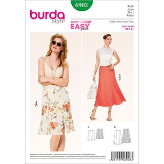 Gored Skirt with softly flowing hem, Burda 6903, 