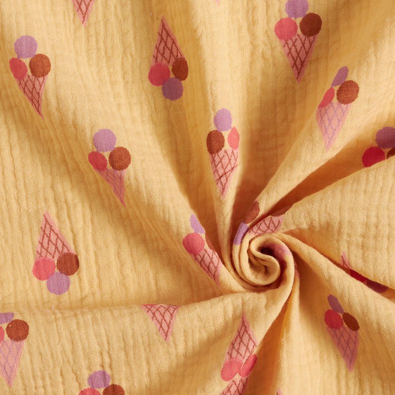 Double Gauze/Muslin ice Cream – vanilla yellow,  image number 3