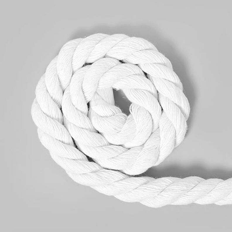 Cotton cord [Ø 14 mm] 1 - white,  image number 1