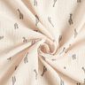 Double Gauze/Muslin Cute giraffes – white,  thumbnail number 3