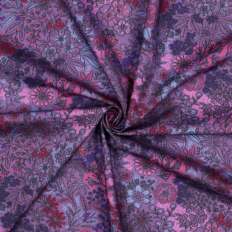 Cotton Poplin wildflowers | Poppy Fabrics – lavender, image number 4