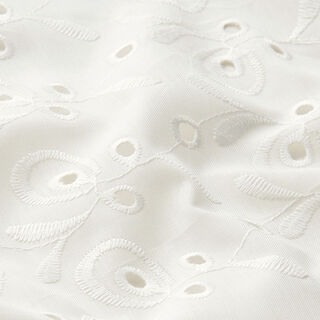 Vines Broderie Anglaise Cotton – white, 