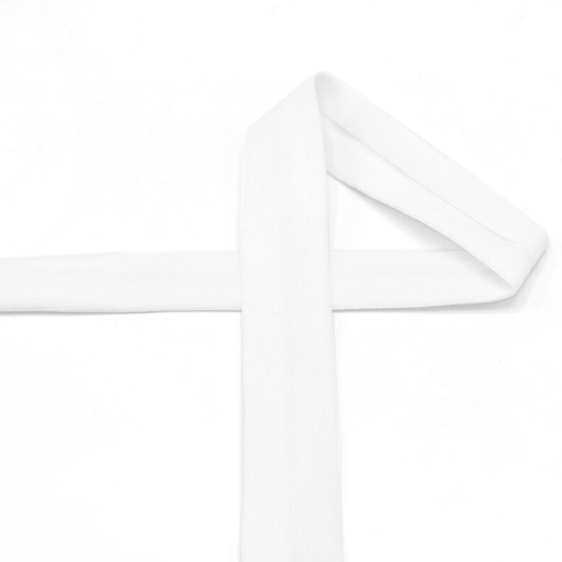 Bias binding Cotton Jersey [20 mm] – white,  image number 2