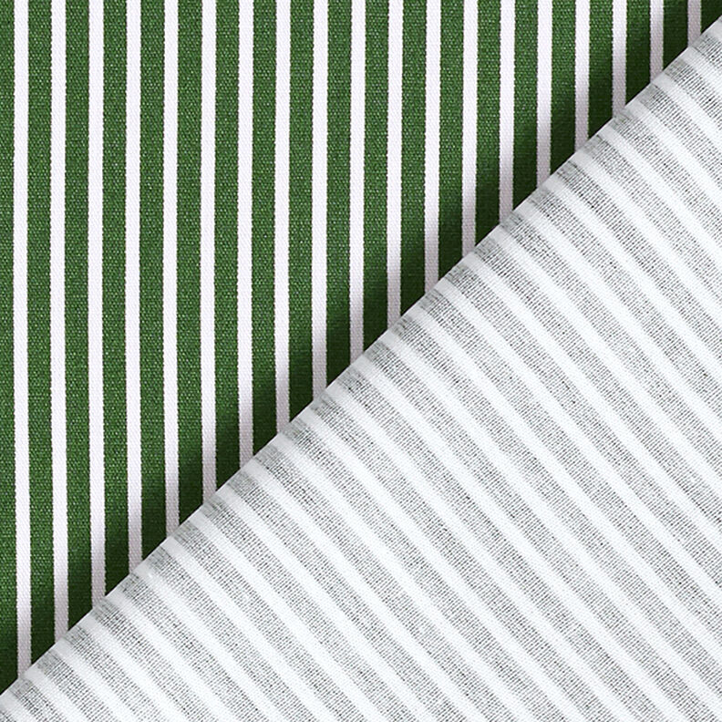 Cotton Poplin Stripes – dark green/white,  image number 4