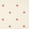 Teddy Fur embroidered cherries | Poppy Fabrics – ivory/chili,  thumbnail number 1
