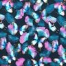 Cotton Jersey Ginkgo Butterflies | Glitzerpüppi  – midnight blue,  thumbnail number 1