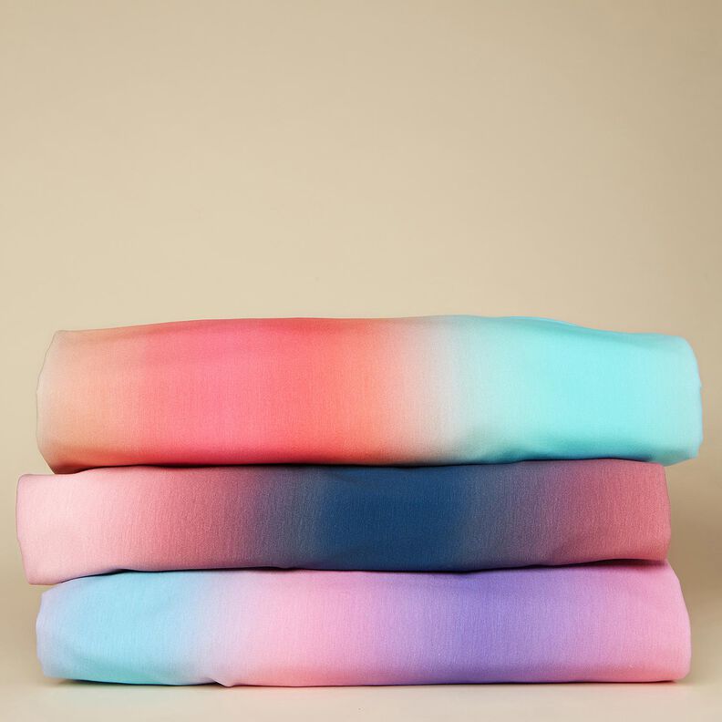 Cotton Jersey Ombre | Glitzerpüppi – midnight blue/pale berry,  image number 5