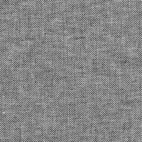 Herringbone Linen Cotton Blend – black, 
