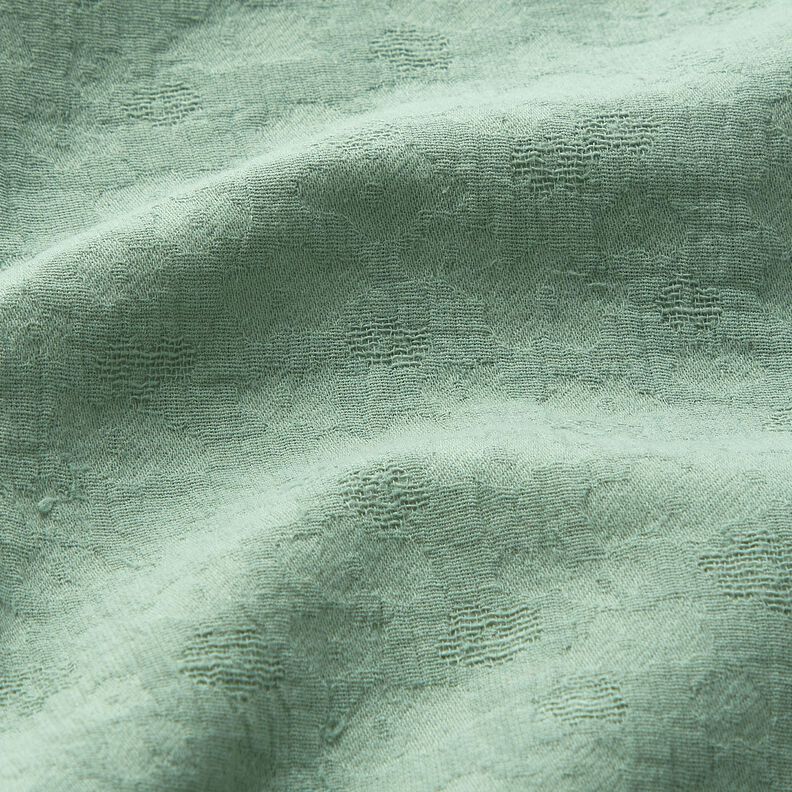 Double Gauze/Muslin Jacquard flowers – reed,  image number 2