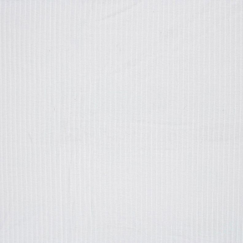 Super soft rib knit plain – white,  image number 1