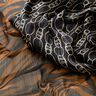 Glitter pinstripe chain links chiffon – black/white,  thumbnail number 5