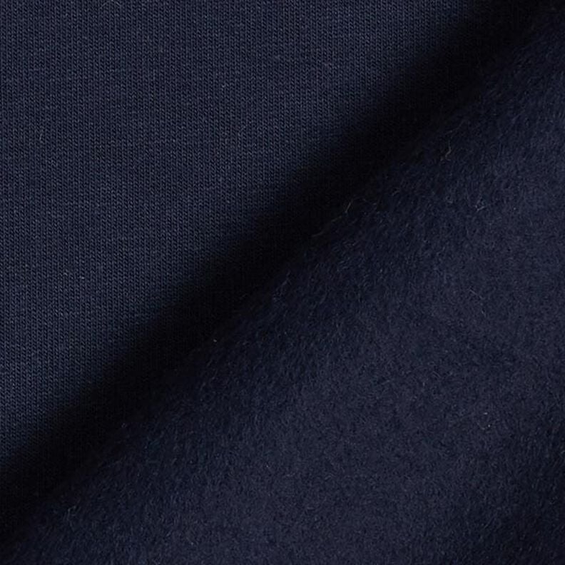 Light Cotton Sweatshirt Fabric Plain – midnight blue,  image number 3