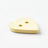 Heart-shaped button [Ø 15 mm] – vanilla yellow,  thumbnail number 3