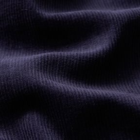 Stretchy fine corduroy – navy blue, 