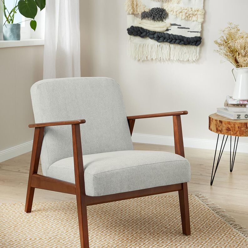 Upholstery Fabric Velvet look – ivory,  image number 5