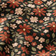 Baby Cord Beautiful Glitter Flowers – black/metallic gold,  thumbnail number 2