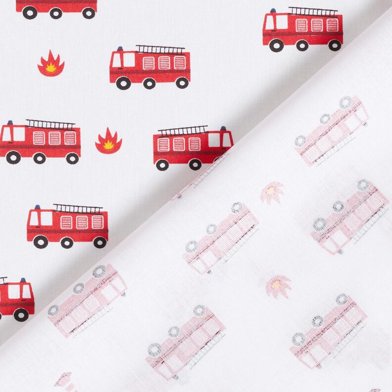 Cotton Poplin fire brigade – white,  image number 4