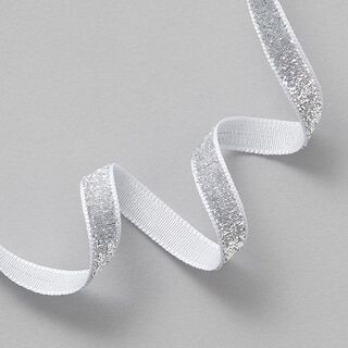 Velvet ribbon Metallic [10 mm] – metallic silver, 
