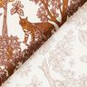 Decor Fabric Half Panama animals in the wood – white/caramel,  thumbnail number 4