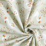 Cotton Poplin Swan and flower – pastel green,  thumbnail number 3