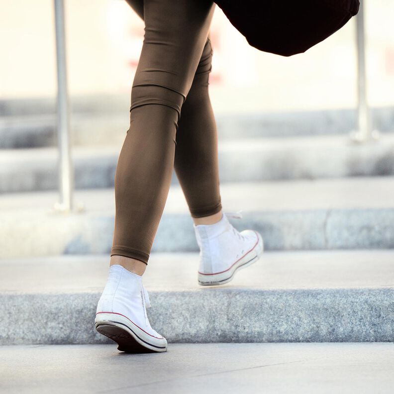 Imitation Leather with velour reverse  – dark brown,  image number 7