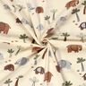 Cotton Jersey jungle elephants – offwhite/reed,  thumbnail number 3