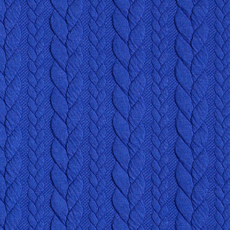 Cabled Cloque Jacquard Jersey – royal blue,  image number 1