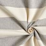 Decor Fabric Panama broad stripes &ndash; granite/light beige,  thumbnail number 3
