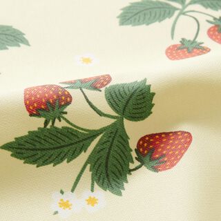 Coated Cotton Strawberries – vanilla yellow, 