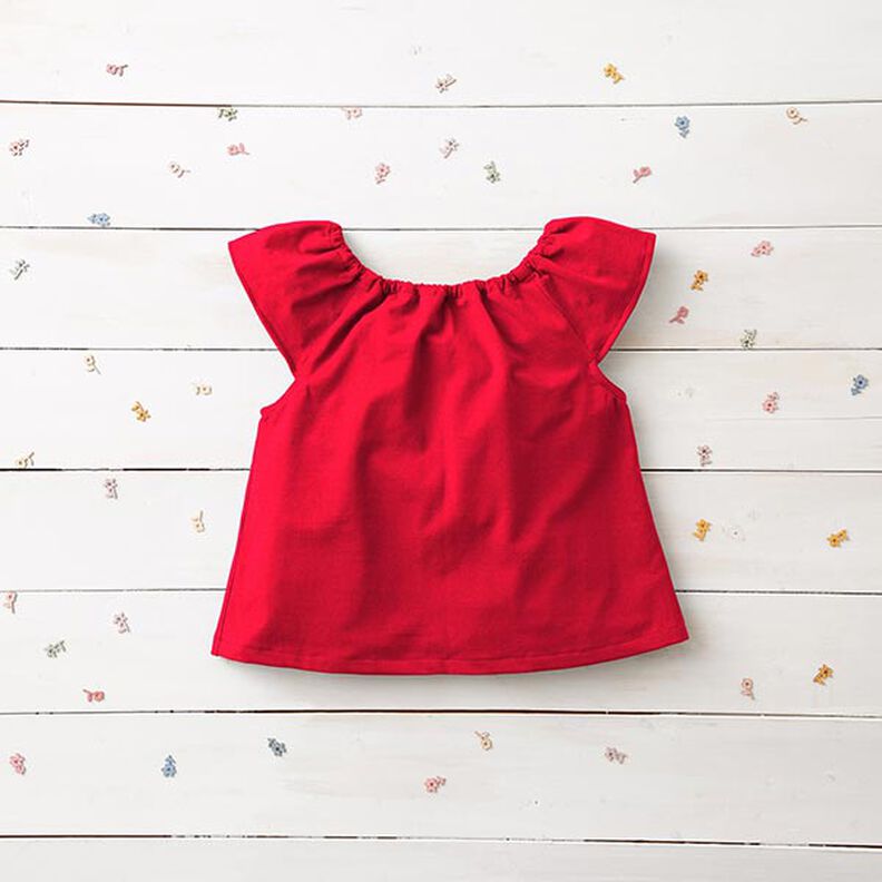 Medium Cotton Jersey Plain – red,  image number 7