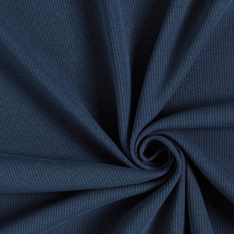 Ribbed Jersey fine 2-1-1-1 ribs – midnight blue,  image number 1