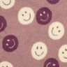 Teddy Fur smilies | Poppy Fabrics – dark dusky pink/offwhite,  thumbnail number 1