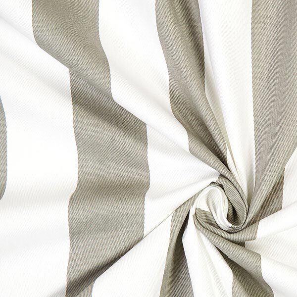 Stripes Cotton Twill 2 – grey/white,  image number 2