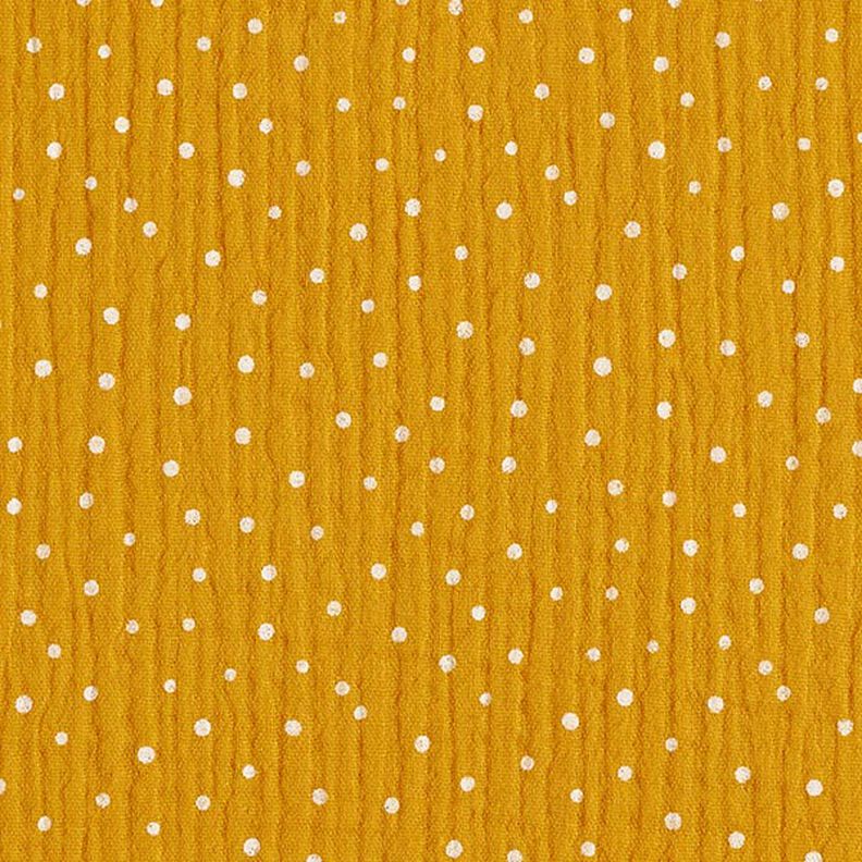 Double Gauze Muslin - Dots - Oeko-Tex® - Curry