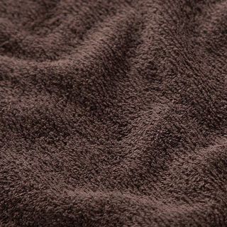 Towelling Fabric – dark brown, 