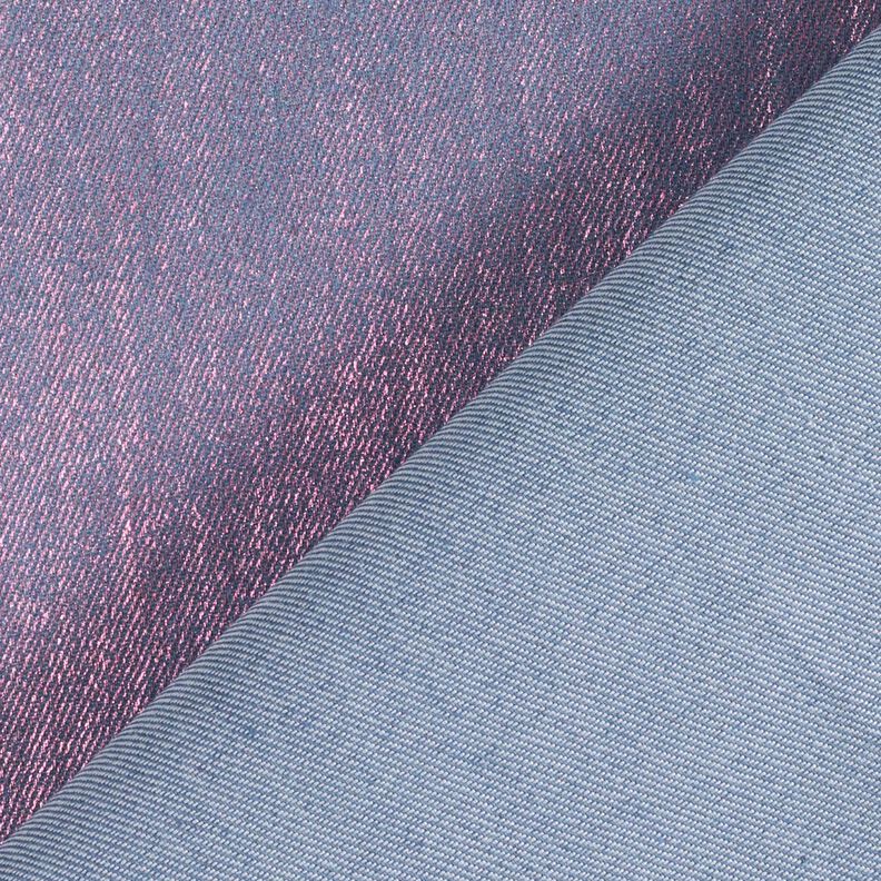 Denim Stretch Metallic – blue grey/intense pink,  image number 4